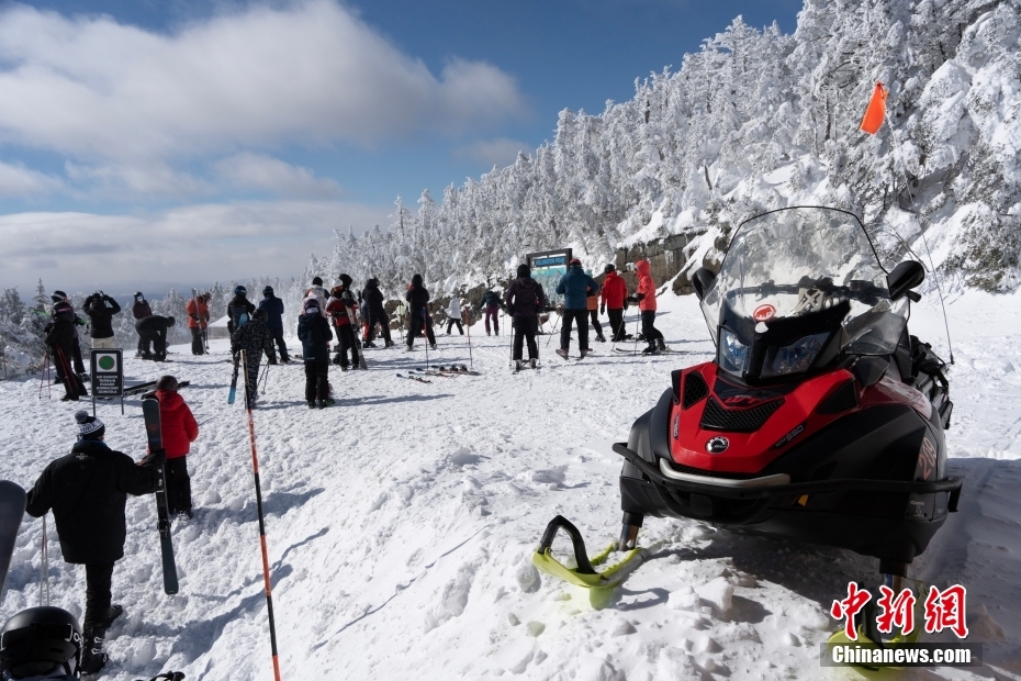 美国东部滑雪胜地迎来客流高峰(图3)