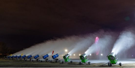 哈尔滨冰雪大世界造雪启动！(图2)