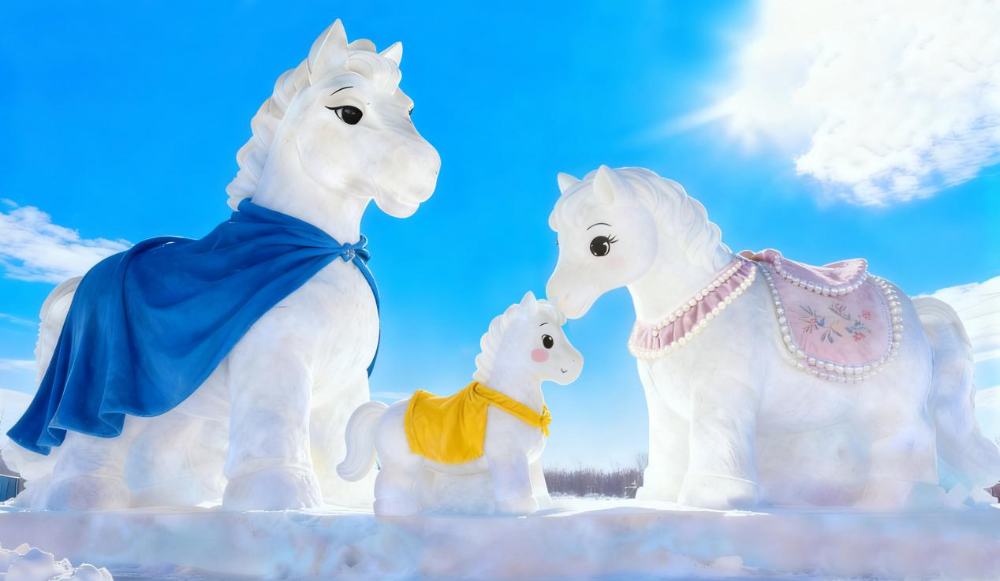 九游体育：启动造雪！哈尔滨冰雪大世界开始雪雕建设前准备工作(图3)
